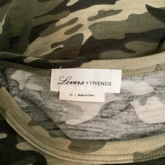 Lovers +Friends Camo Print Crop Top Sz-XS - Picture 4 of 5